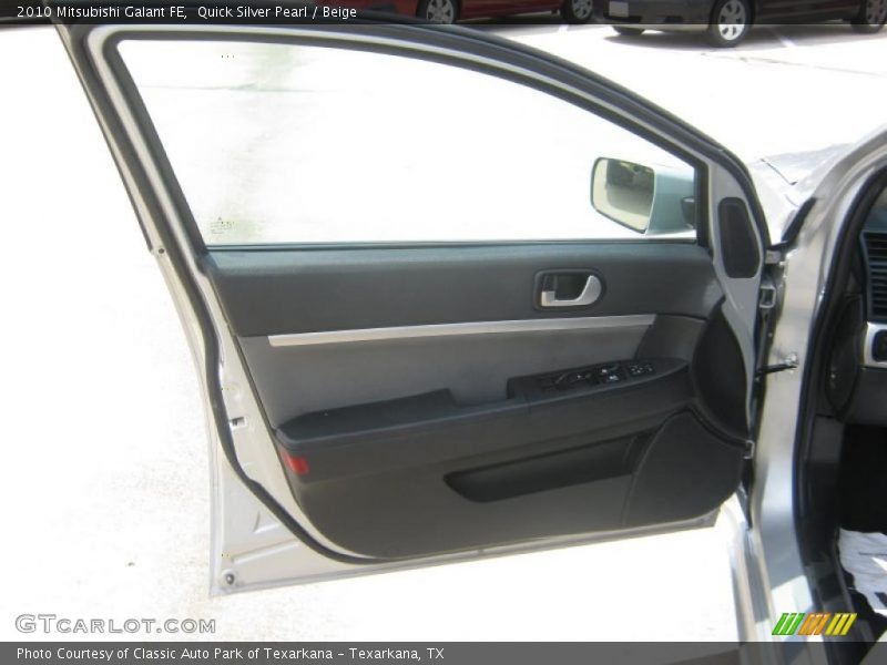 Quick Silver Pearl / Beige 2010 Mitsubishi Galant FE