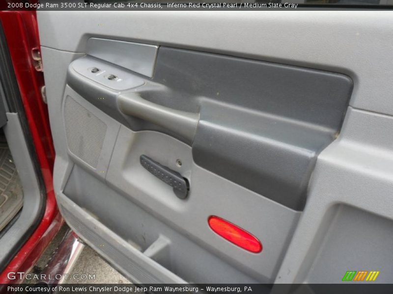 Inferno Red Crystal Pearl / Medium Slate Gray 2008 Dodge Ram 3500 SLT Regular Cab 4x4 Chassis