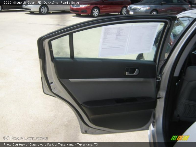 Quick Silver Pearl / Beige 2010 Mitsubishi Galant FE