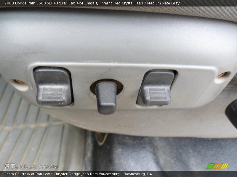 Inferno Red Crystal Pearl / Medium Slate Gray 2008 Dodge Ram 3500 SLT Regular Cab 4x4 Chassis