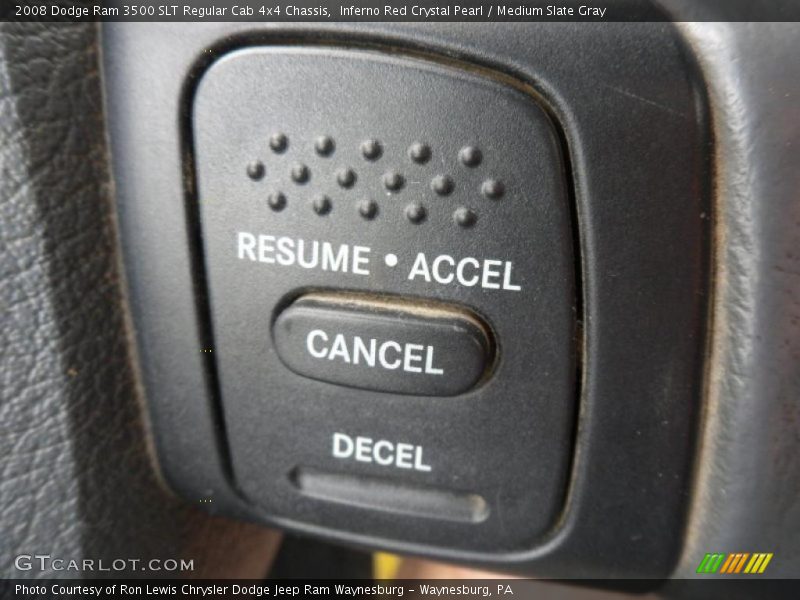 Inferno Red Crystal Pearl / Medium Slate Gray 2008 Dodge Ram 3500 SLT Regular Cab 4x4 Chassis