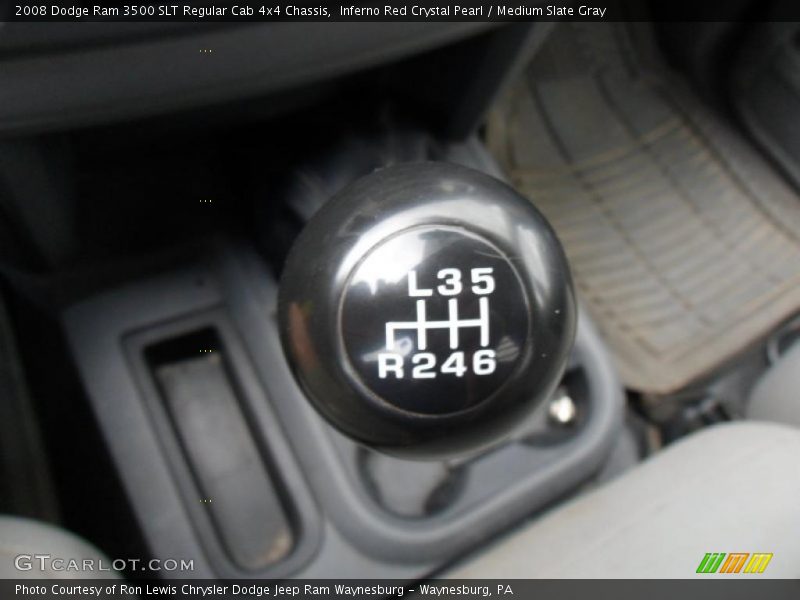  2008 Ram 3500 SLT Regular Cab 4x4 Chassis 6 Speed Manual Shifter