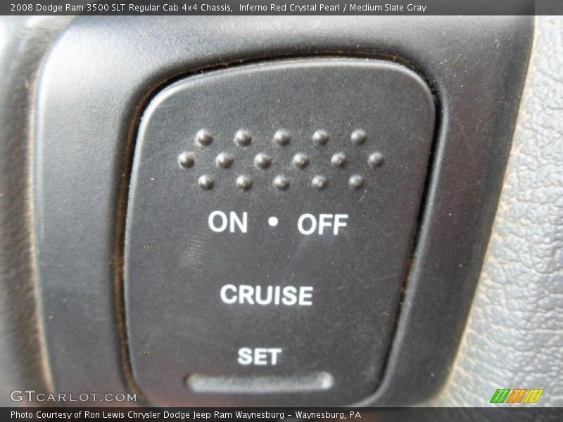 Inferno Red Crystal Pearl / Medium Slate Gray 2008 Dodge Ram 3500 SLT Regular Cab 4x4 Chassis
