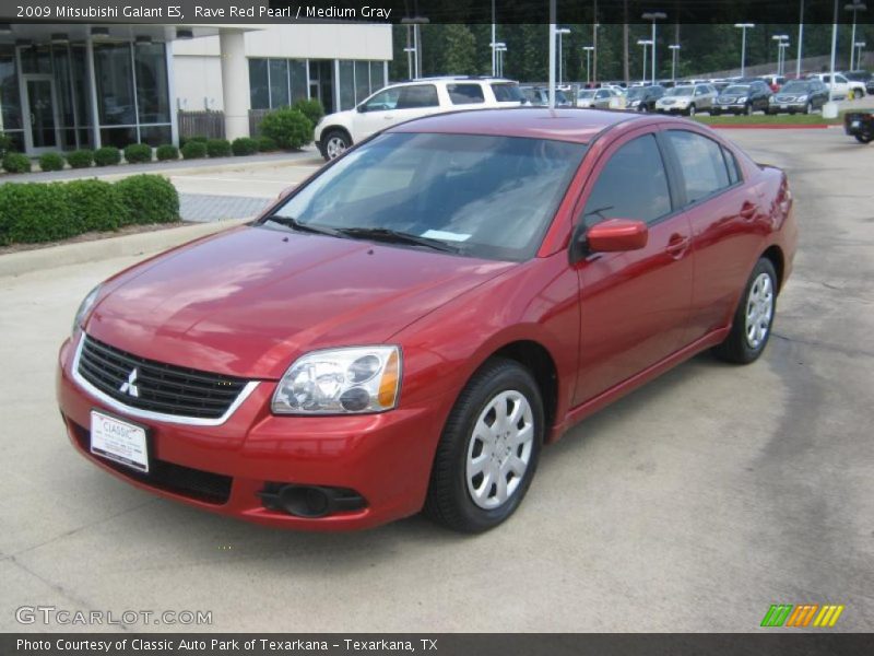 Rave Red Pearl / Medium Gray 2009 Mitsubishi Galant ES