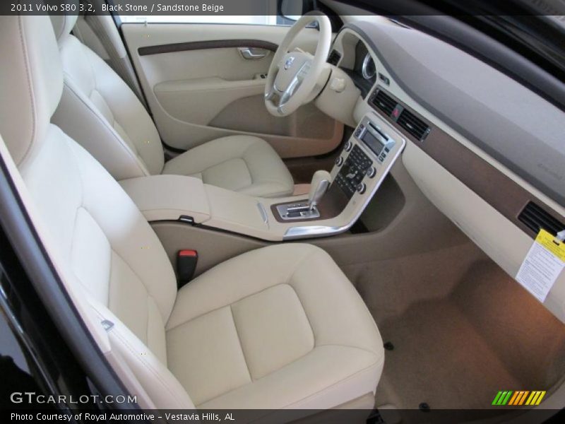Black Stone / Sandstone Beige 2011 Volvo S80 3.2