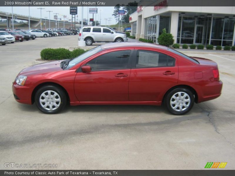 Rave Red Pearl / Medium Gray 2009 Mitsubishi Galant ES