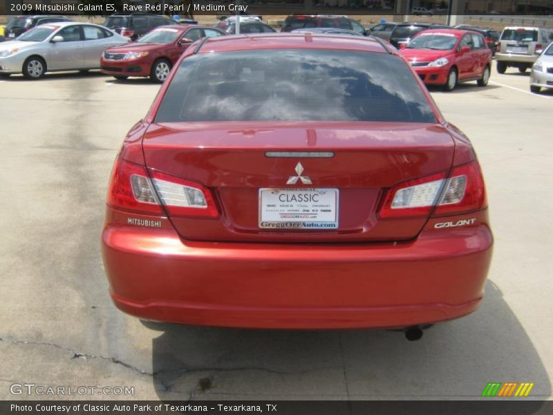 Rave Red Pearl / Medium Gray 2009 Mitsubishi Galant ES