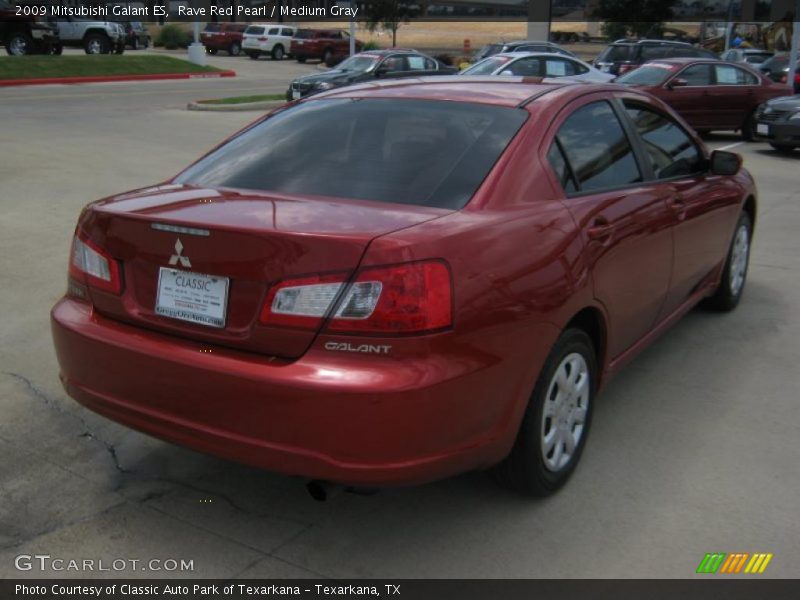 Rave Red Pearl / Medium Gray 2009 Mitsubishi Galant ES