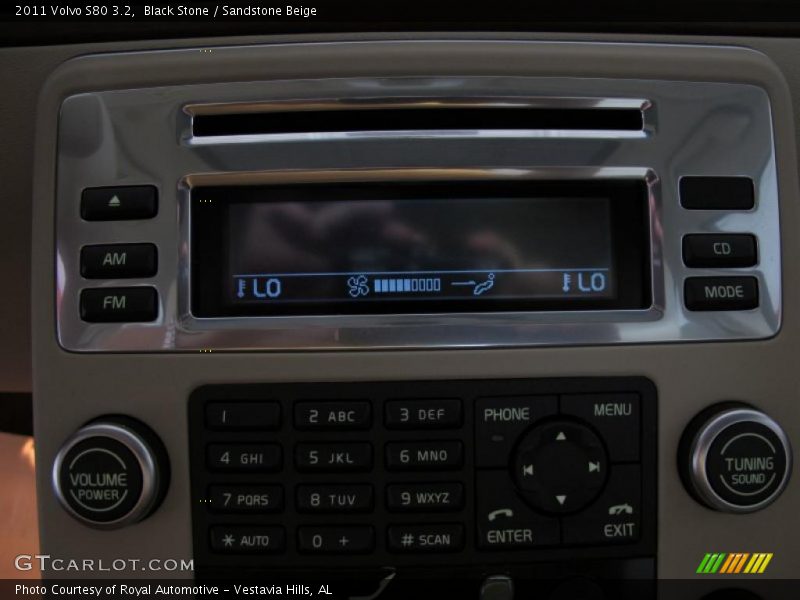 Black Stone / Sandstone Beige 2011 Volvo S80 3.2