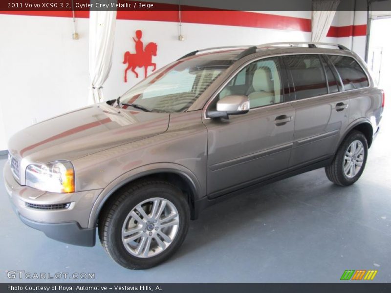 Oyster Grey Metallic / Beige 2011 Volvo XC90 3.2