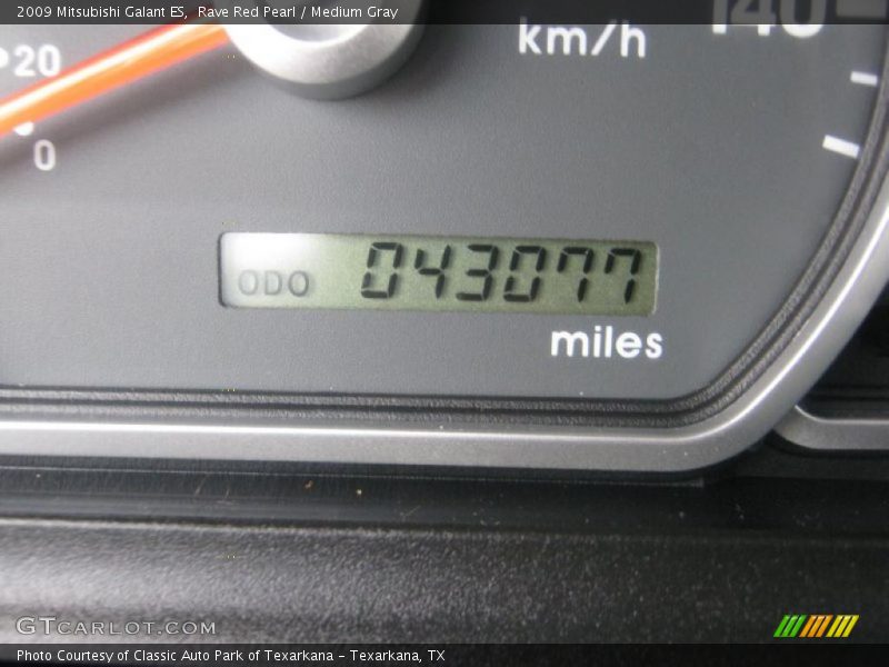 Rave Red Pearl / Medium Gray 2009 Mitsubishi Galant ES