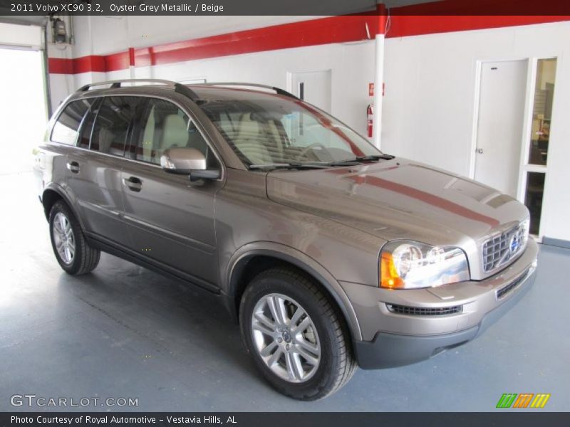 Oyster Grey Metallic / Beige 2011 Volvo XC90 3.2