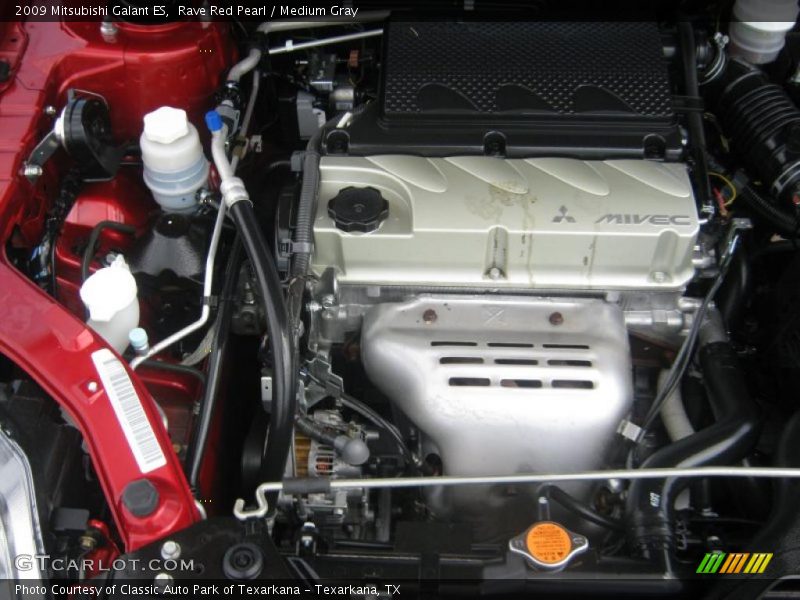Rave Red Pearl / Medium Gray 2009 Mitsubishi Galant ES