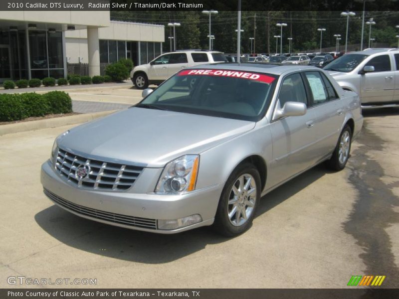 Radiant Silver / Titanium/Dark Titanium 2010 Cadillac DTS Luxury