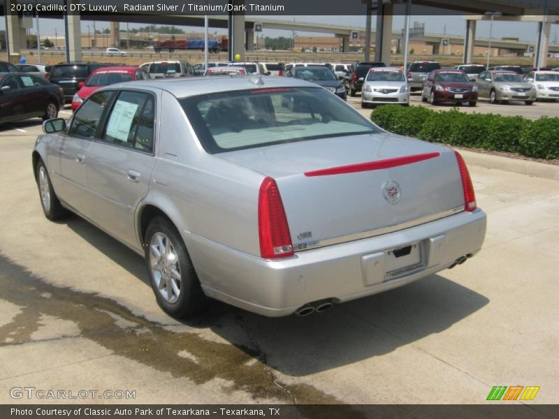 Radiant Silver / Titanium/Dark Titanium 2010 Cadillac DTS Luxury