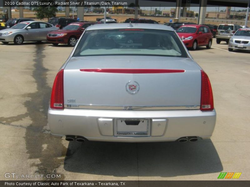 Radiant Silver / Titanium/Dark Titanium 2010 Cadillac DTS Luxury