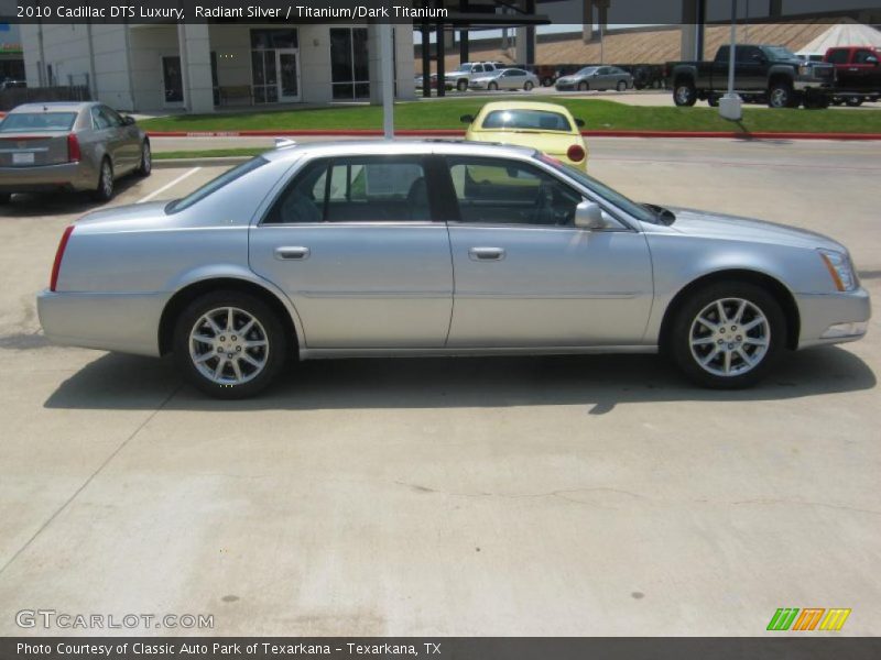 Radiant Silver / Titanium/Dark Titanium 2010 Cadillac DTS Luxury