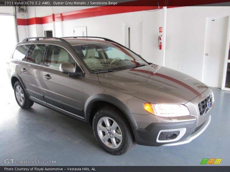 Oyster Grey Metallic / Sandstone Beige 2011 Volvo XC70 3.2 AWD