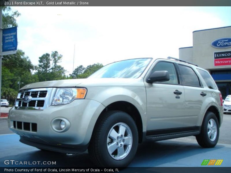 Gold Leaf Metallic / Stone 2011 Ford Escape XLT