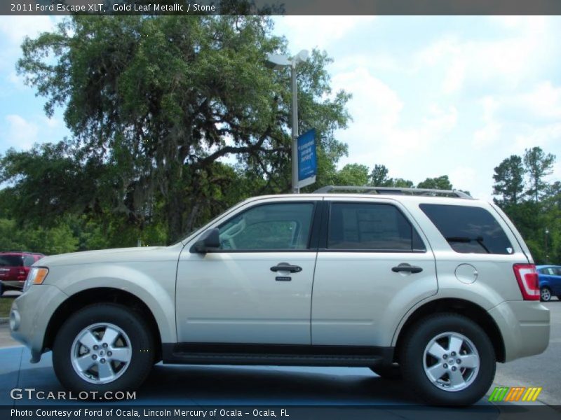 Gold Leaf Metallic / Stone 2011 Ford Escape XLT