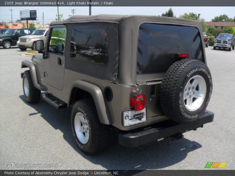 Light Khaki Metallic / Khaki 2005 Jeep Wrangler Unlimited 4x4