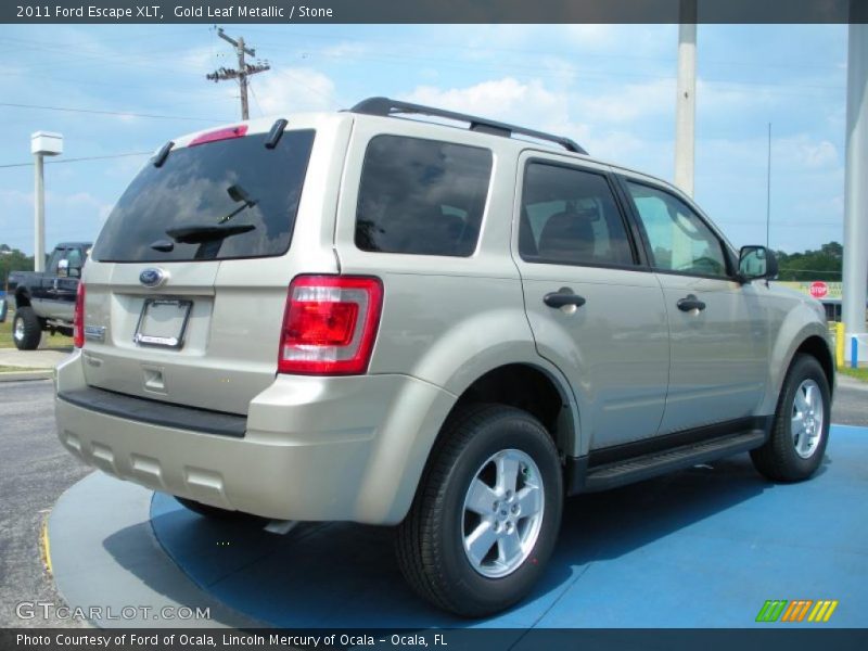Gold Leaf Metallic / Stone 2011 Ford Escape XLT