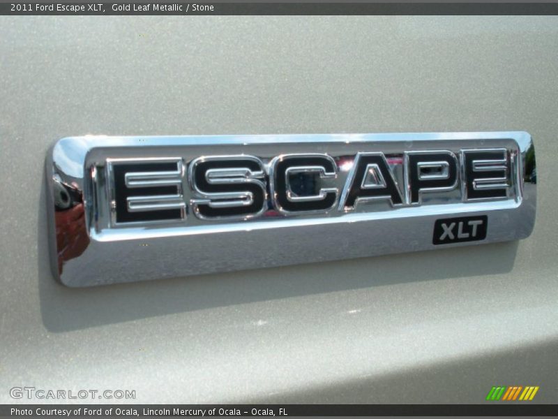 Gold Leaf Metallic / Stone 2011 Ford Escape XLT