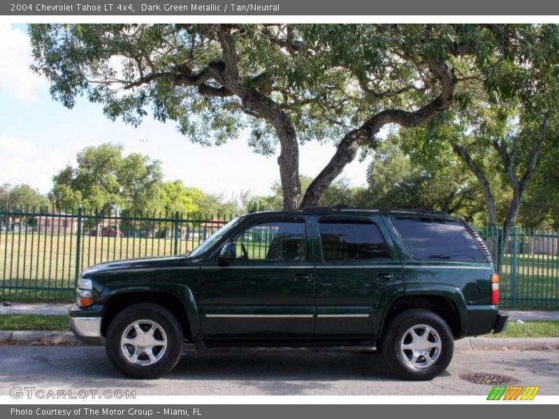 Dark Green Metallic / Tan/Neutral 2004 Chevrolet Tahoe LT 4x4