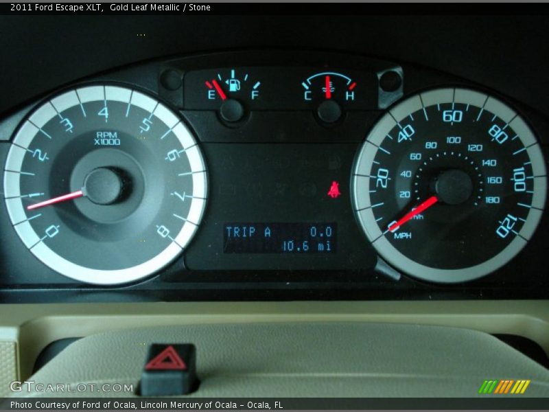 Gold Leaf Metallic / Stone 2011 Ford Escape XLT