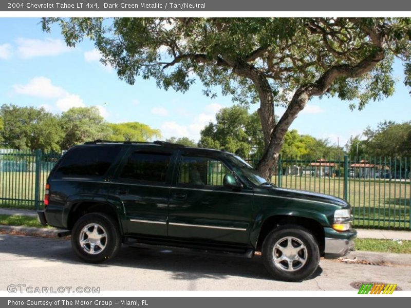 Dark Green Metallic / Tan/Neutral 2004 Chevrolet Tahoe LT 4x4