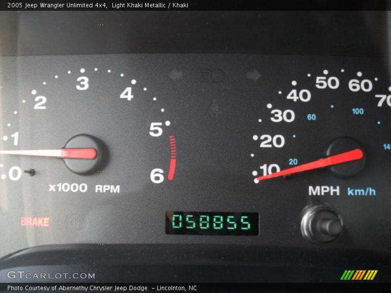Light Khaki Metallic / Khaki 2005 Jeep Wrangler Unlimited 4x4