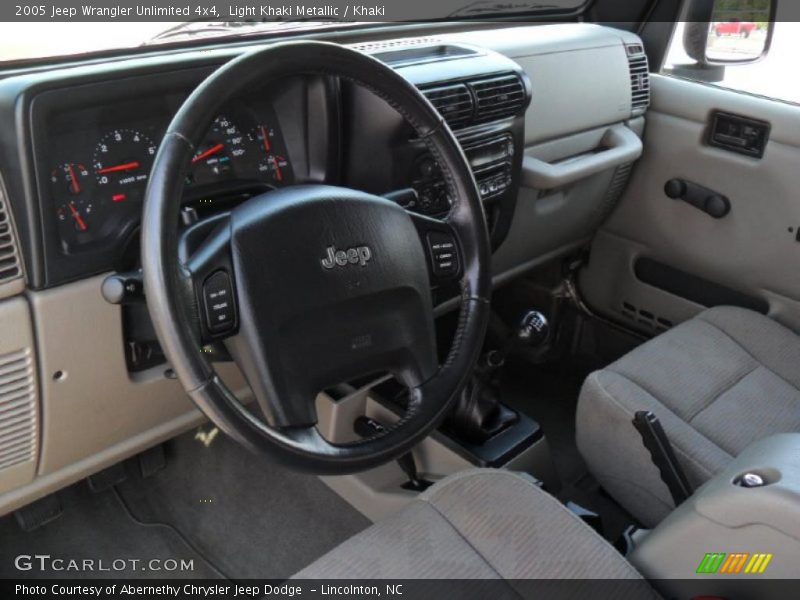 Light Khaki Metallic / Khaki 2005 Jeep Wrangler Unlimited 4x4