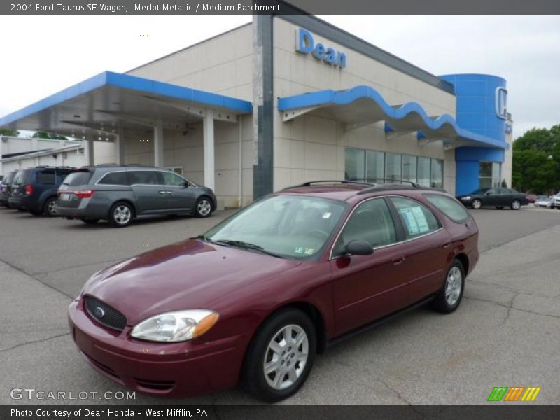 Merlot Metallic / Medium Parchment 2004 Ford Taurus SE Wagon