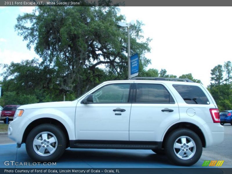 White Suede / Stone 2011 Ford Escape XLT