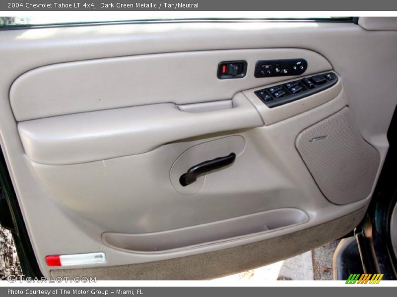 Dark Green Metallic / Tan/Neutral 2004 Chevrolet Tahoe LT 4x4
