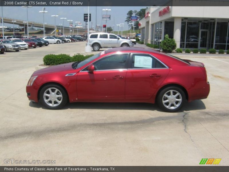 Crystal Red / Ebony 2008 Cadillac CTS Sedan