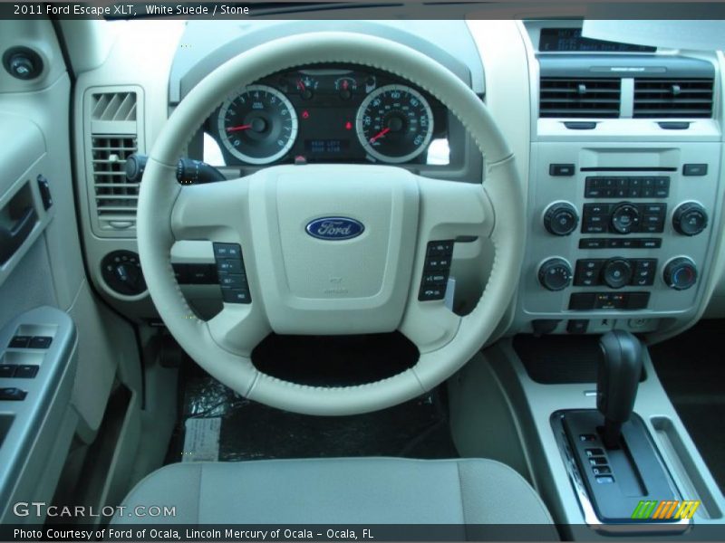 White Suede / Stone 2011 Ford Escape XLT