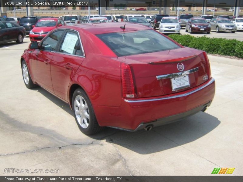 Crystal Red / Ebony 2008 Cadillac CTS Sedan
