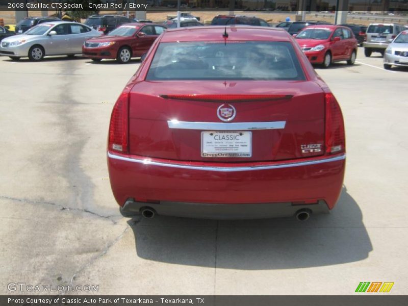 Crystal Red / Ebony 2008 Cadillac CTS Sedan