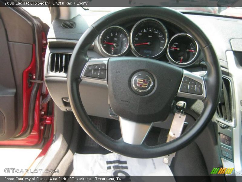 Crystal Red / Ebony 2008 Cadillac CTS Sedan