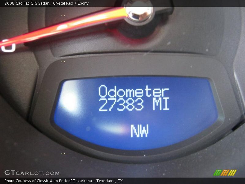 Crystal Red / Ebony 2008 Cadillac CTS Sedan