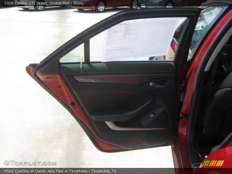 Crystal Red / Ebony 2008 Cadillac CTS Sedan