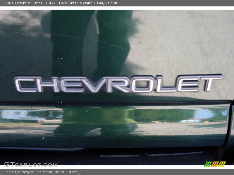 Dark Green Metallic / Tan/Neutral 2004 Chevrolet Tahoe LT 4x4