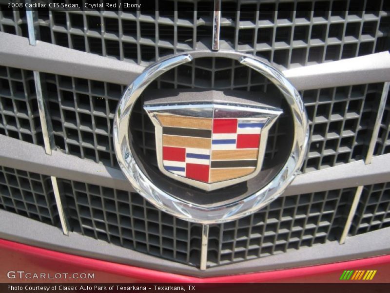 Crystal Red / Ebony 2008 Cadillac CTS Sedan