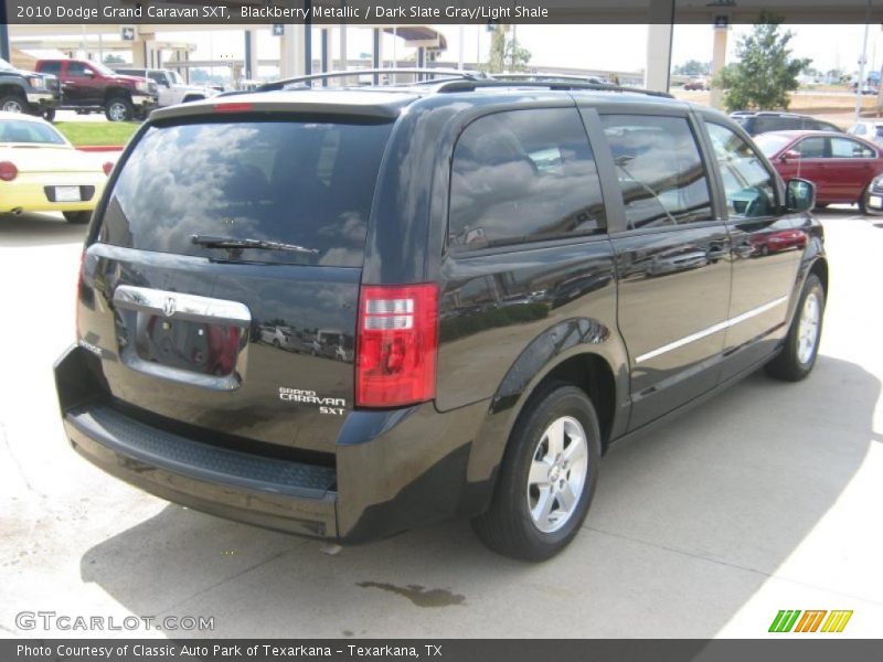 Blackberry Metallic / Dark Slate Gray/Light Shale 2010 Dodge Grand Caravan SXT