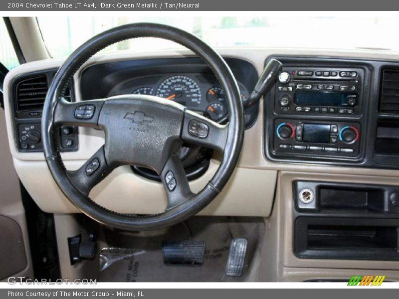 Dark Green Metallic / Tan/Neutral 2004 Chevrolet Tahoe LT 4x4