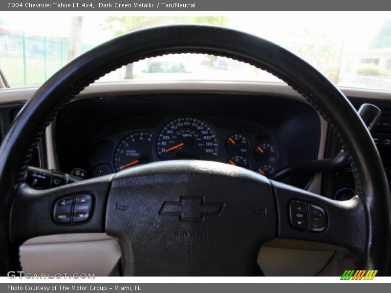 Dark Green Metallic / Tan/Neutral 2004 Chevrolet Tahoe LT 4x4