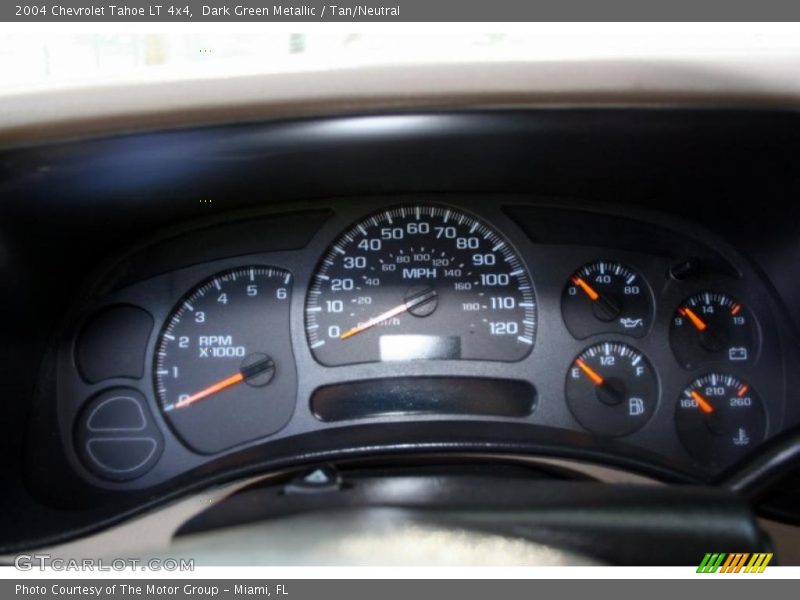 Dark Green Metallic / Tan/Neutral 2004 Chevrolet Tahoe LT 4x4