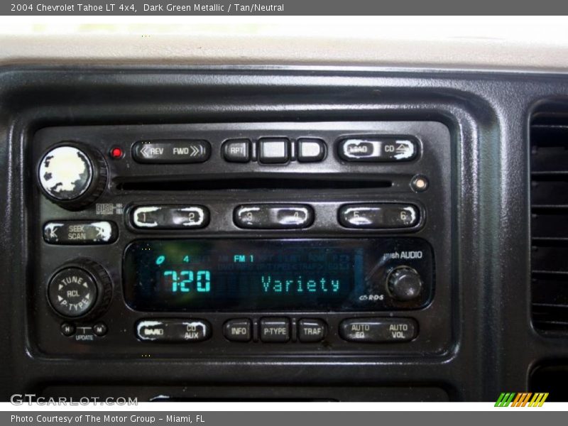 Dark Green Metallic / Tan/Neutral 2004 Chevrolet Tahoe LT 4x4