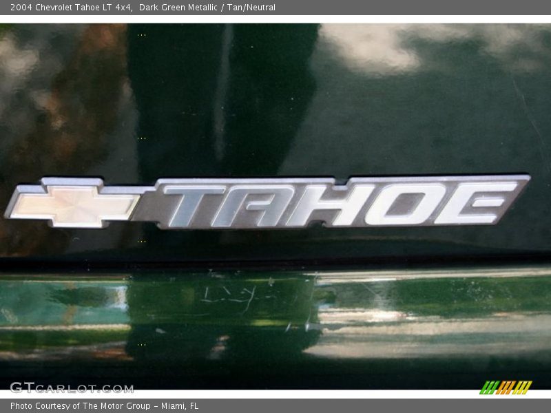 Dark Green Metallic / Tan/Neutral 2004 Chevrolet Tahoe LT 4x4